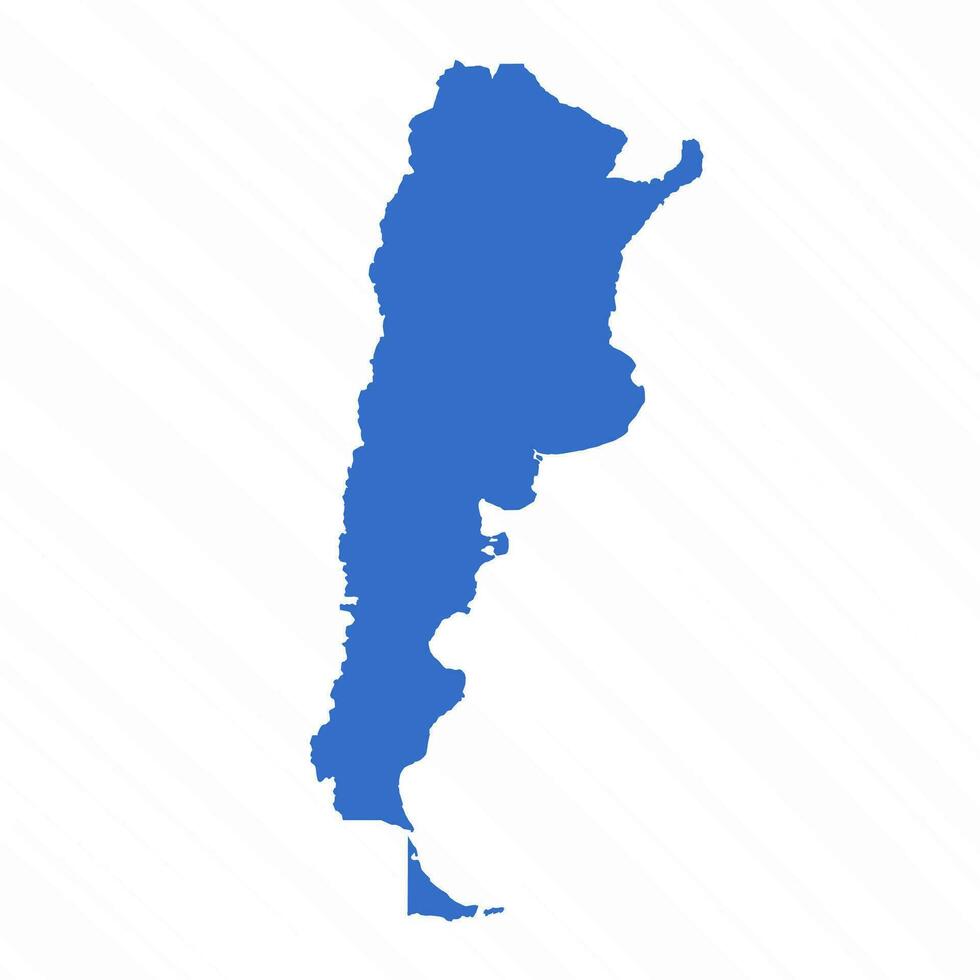Vector Simple Map of Argentina Country