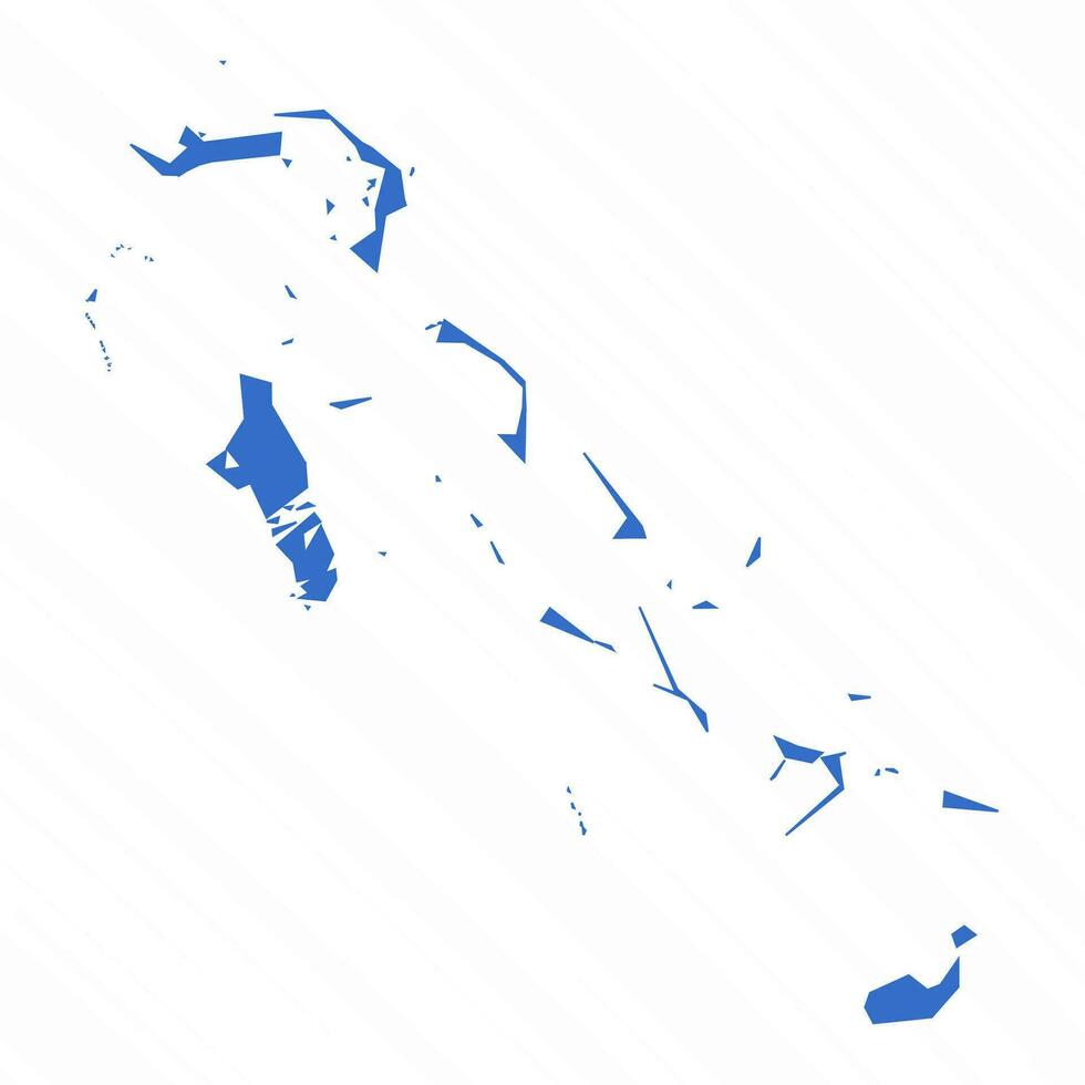 Vector Simple Map of Bahamas Country