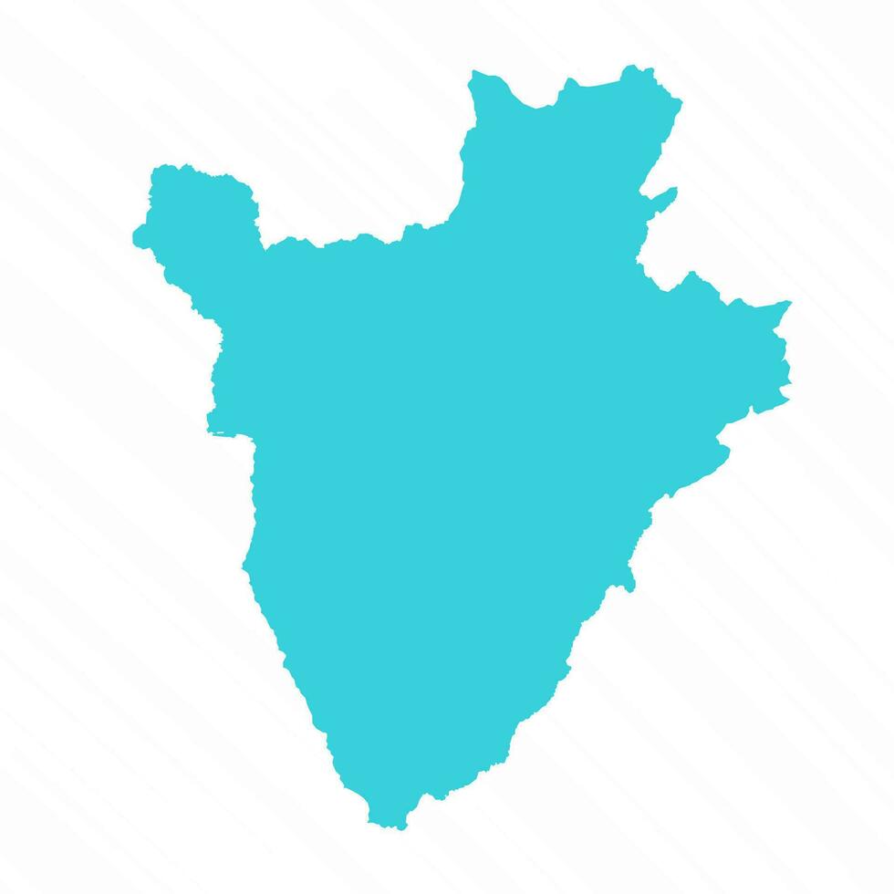 Vector Simple Map of Burundi Country
