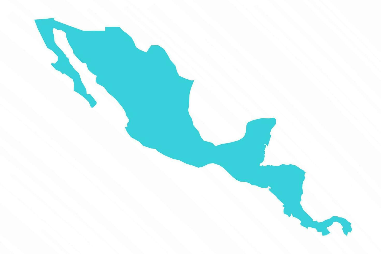 Vector Simple Map of Central America Country