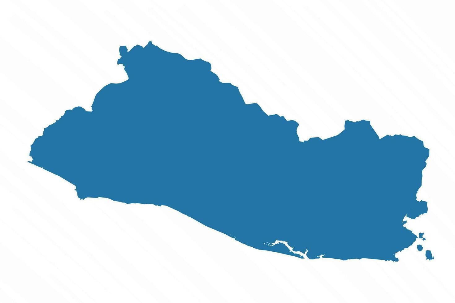 Vector Simple Map of El Salvador Country