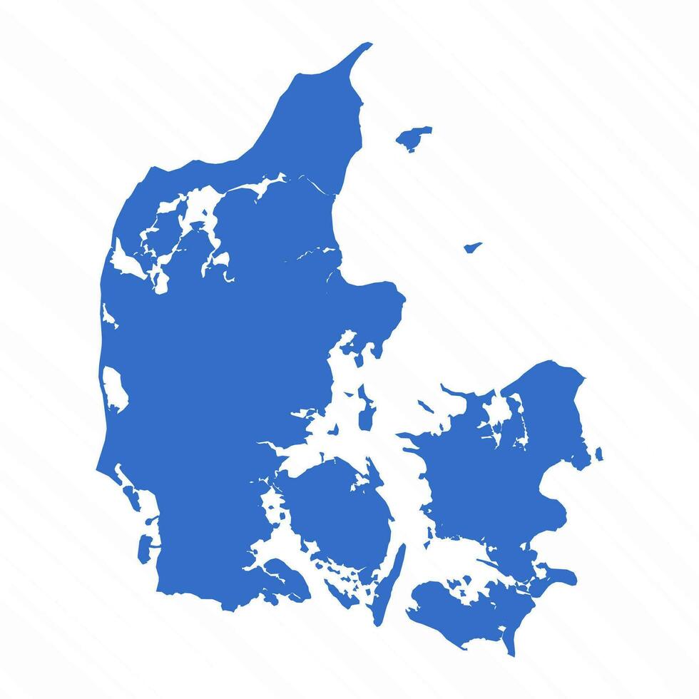 vector sencillo mapa de Dinamarca país
