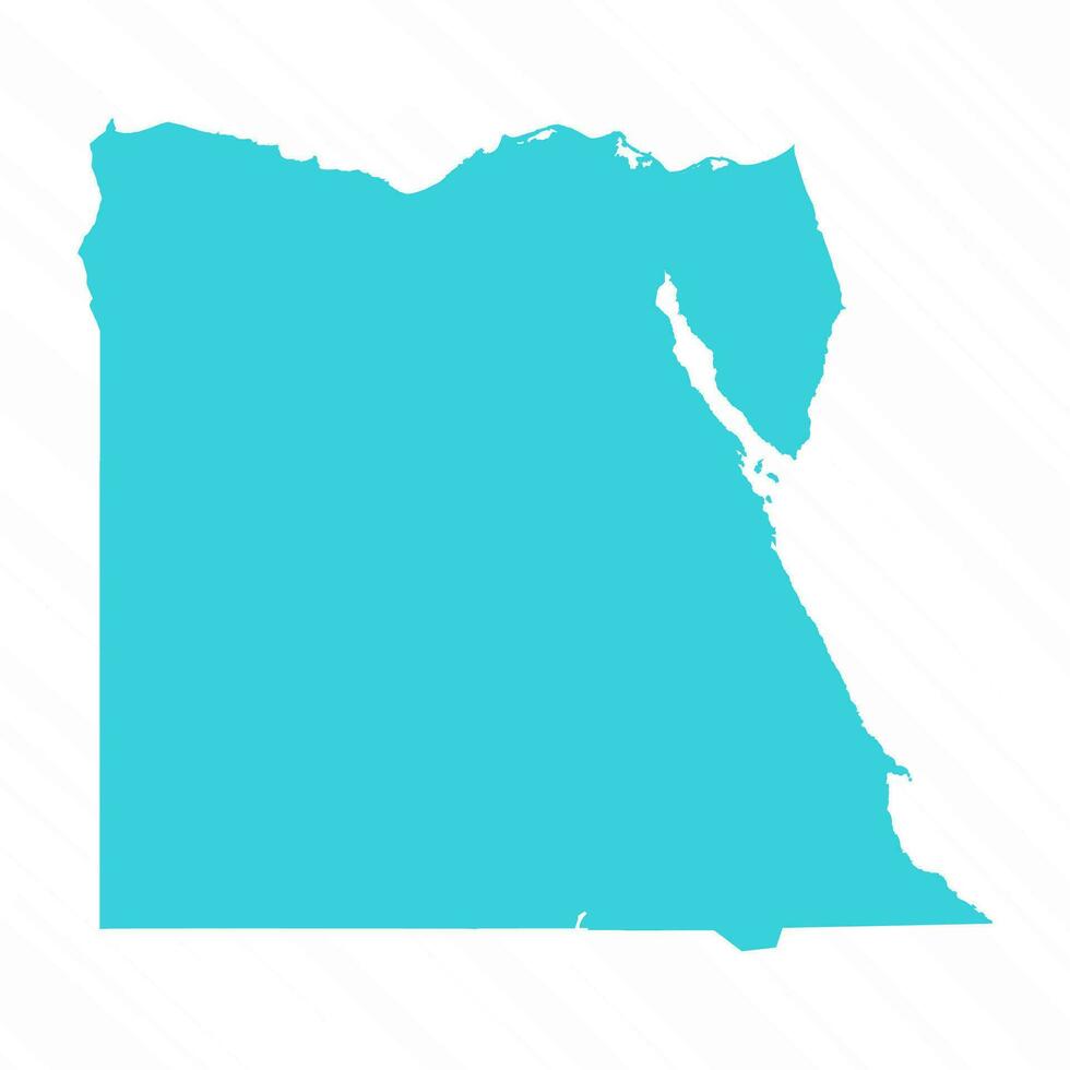 Vector Simple Map of Egypt Country