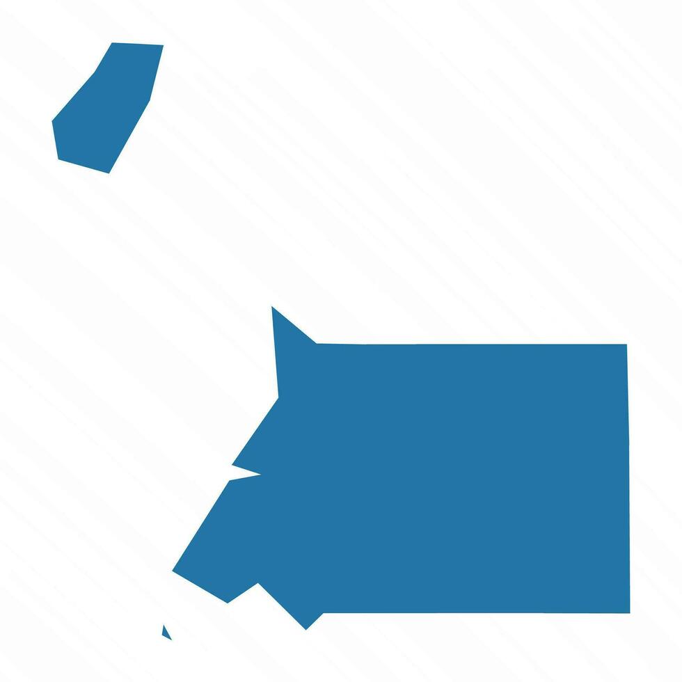 Vector Simple Map of Equatorial Guinea Country