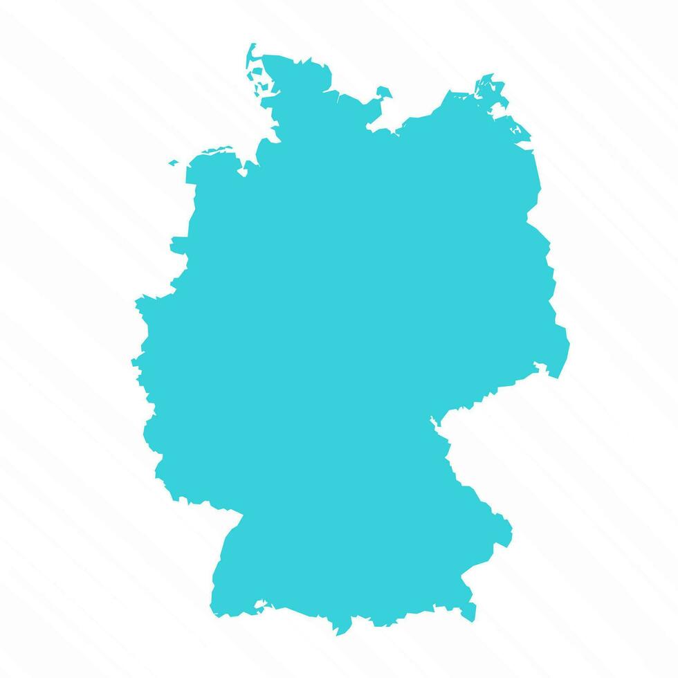 Vector Simple Map of Germany Country