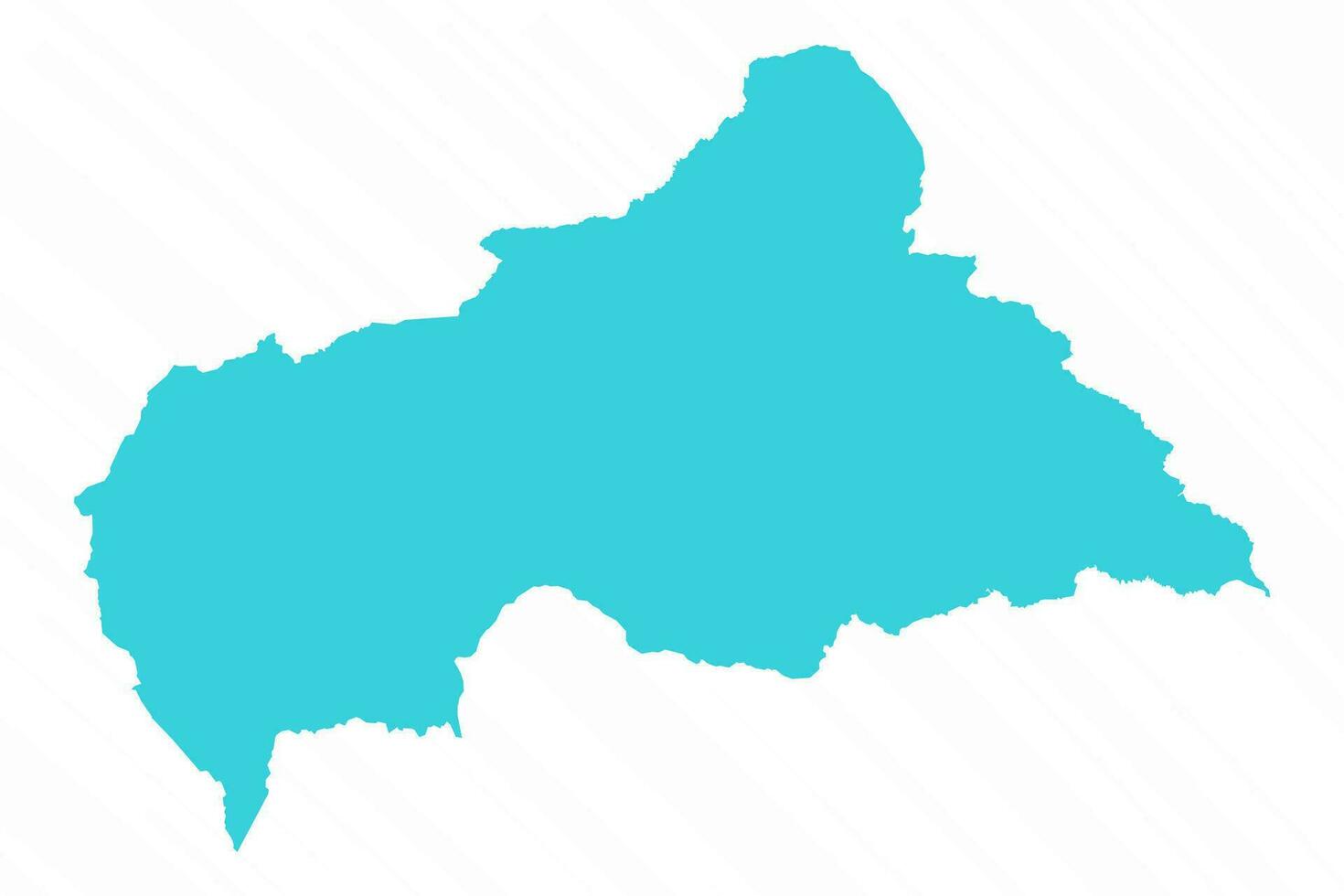 Vector Simple Map of Central African Country