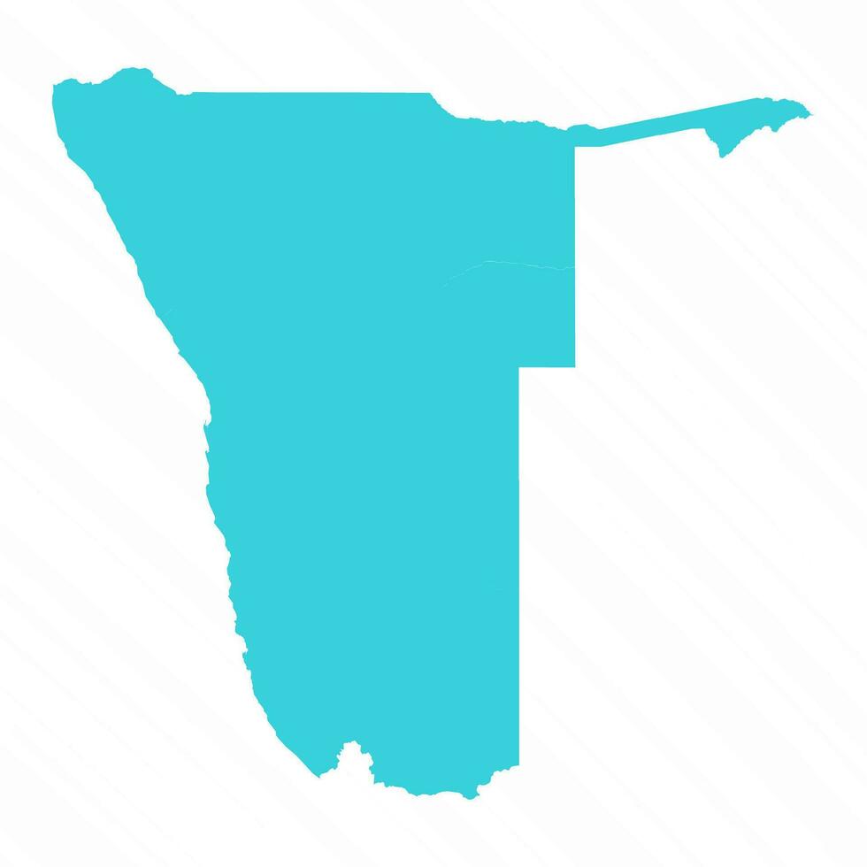 Vector Simple Map of Namibia Country