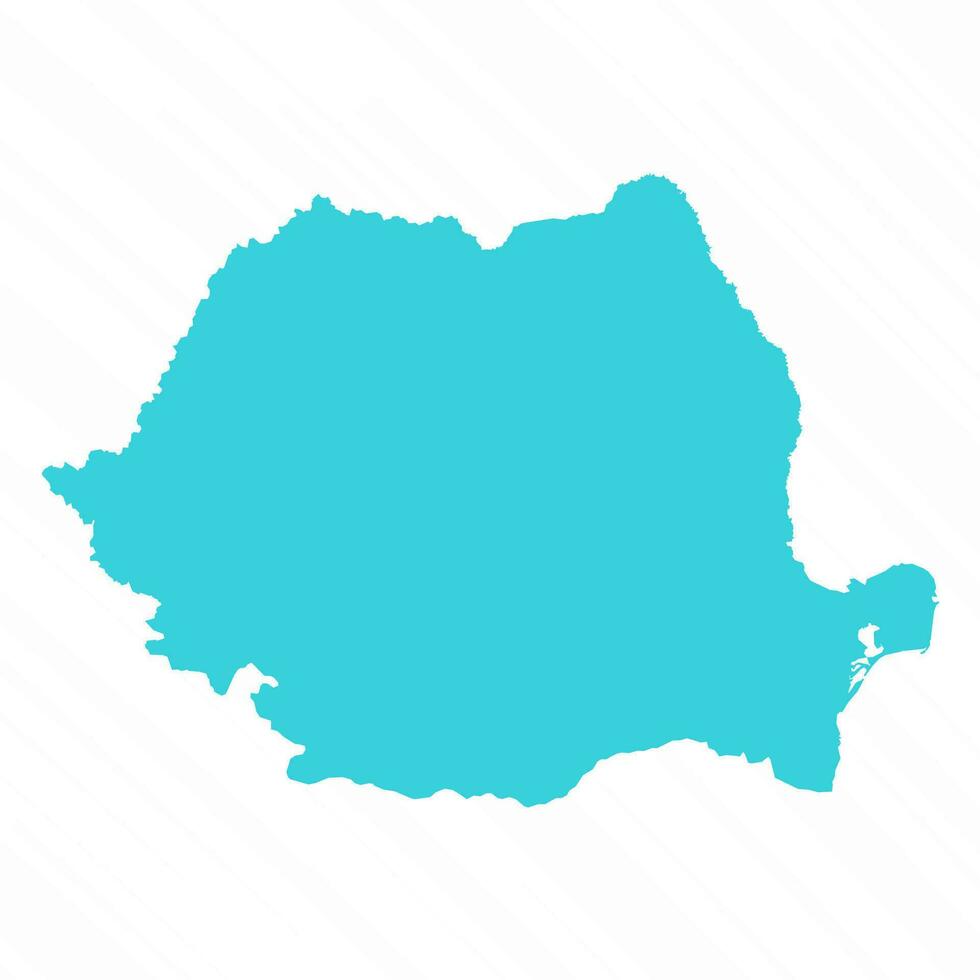 vector sencillo mapa de Rumania país