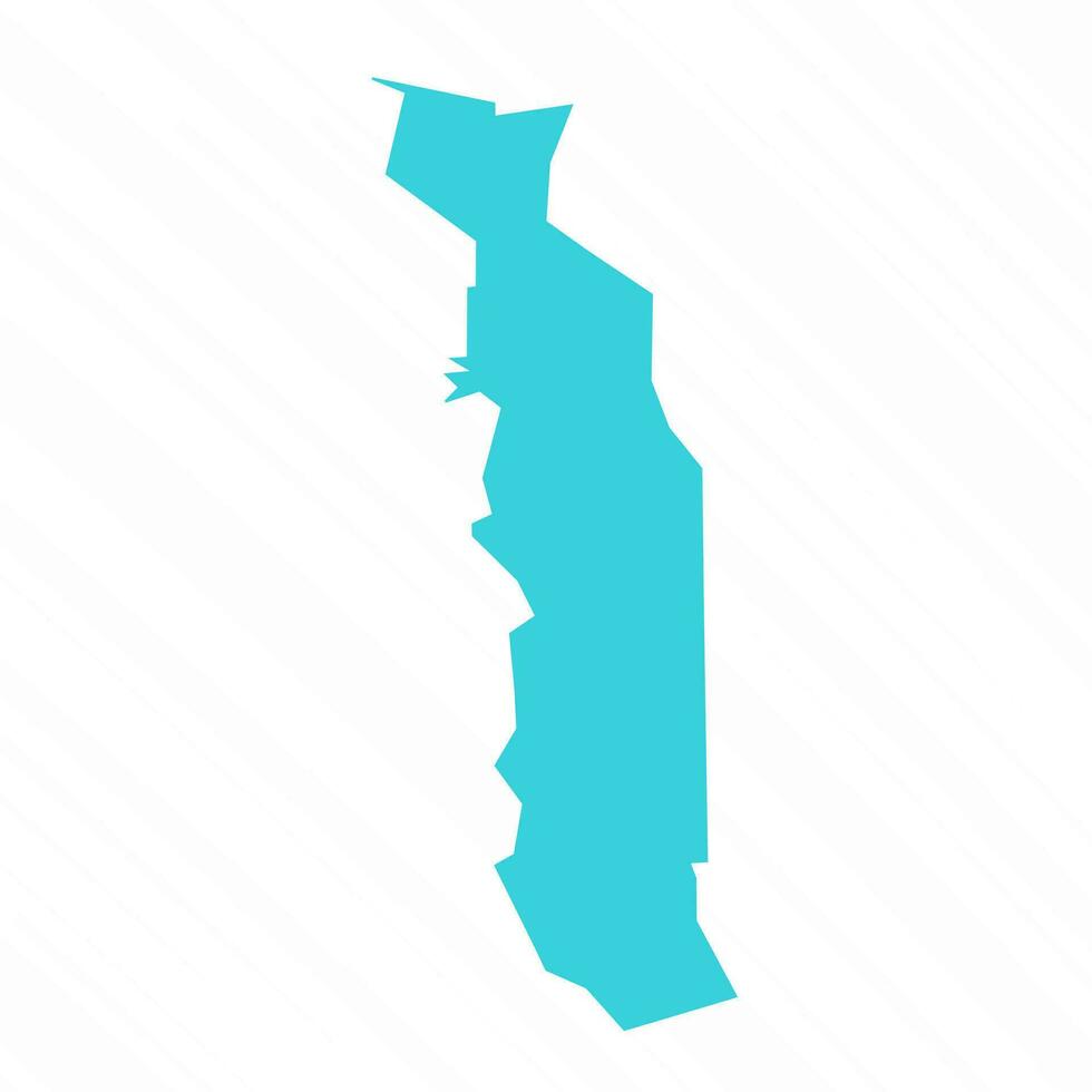 Vector Simple Map of Togo Country