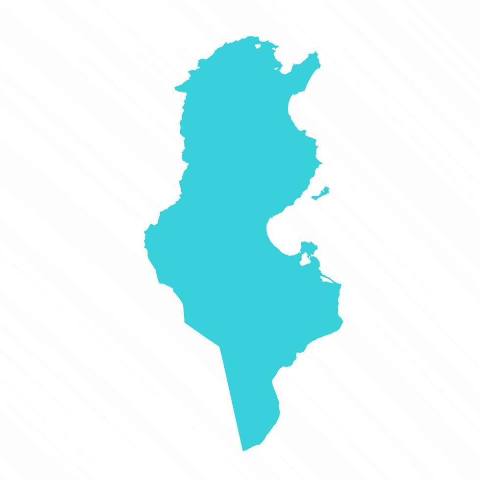 vector sencillo mapa de Túnez país