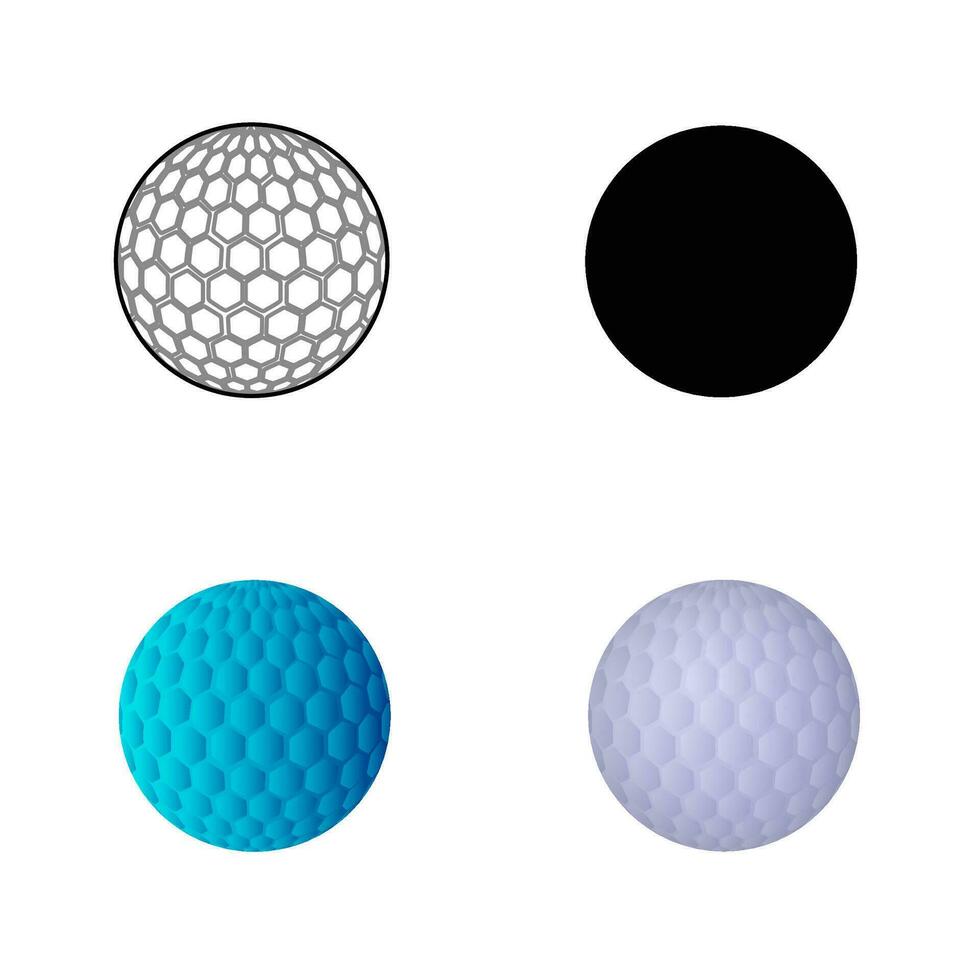 Abstract Golf Silhouette Illustration vector