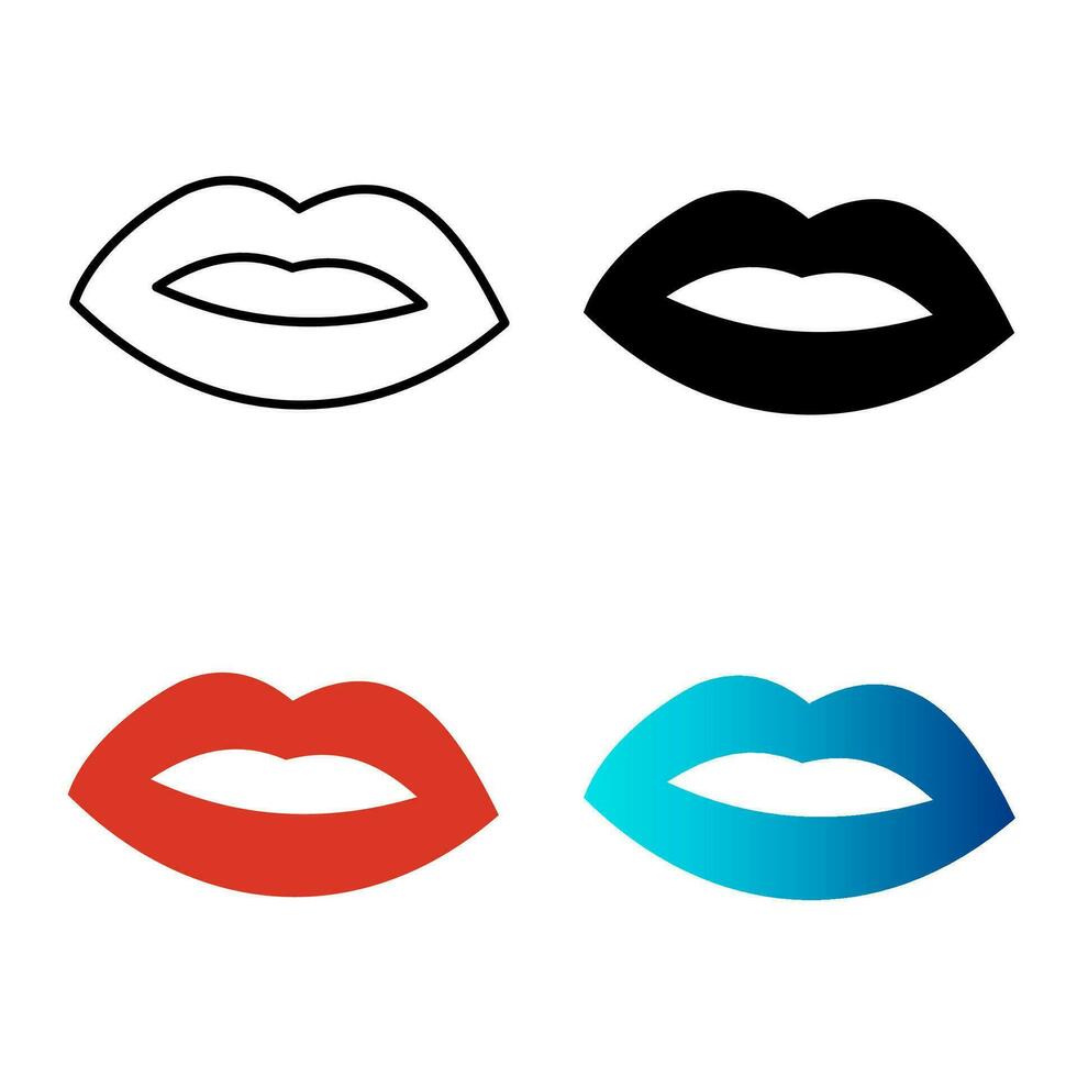 Abstract Kiss You Silhouette Illustration vector