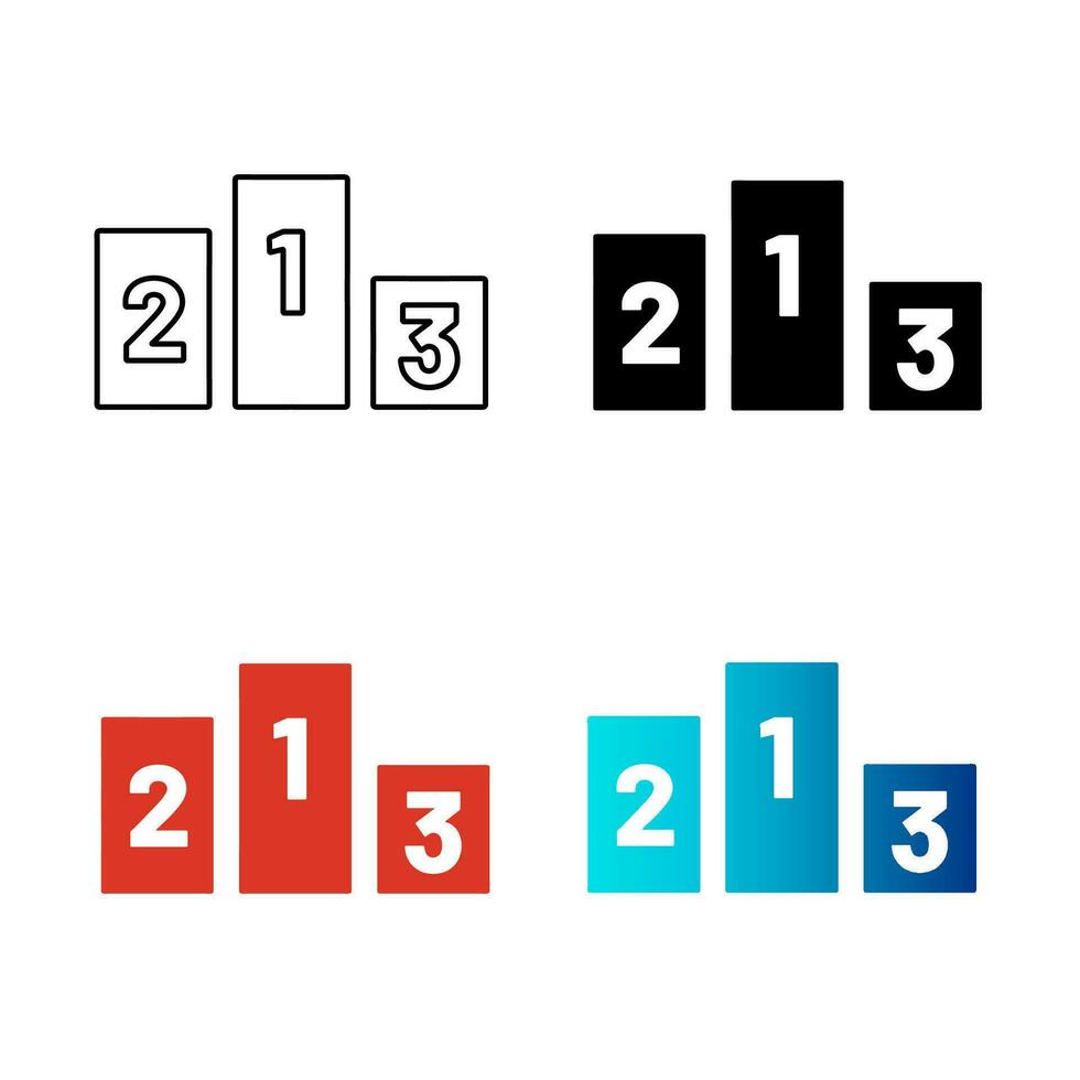 resumen tabla de clasificación silueta ilustración vector