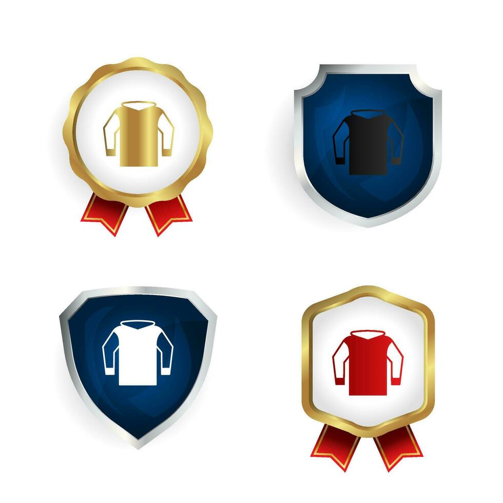 Abstract Hoodie Jacket Badge and Label Collection vector