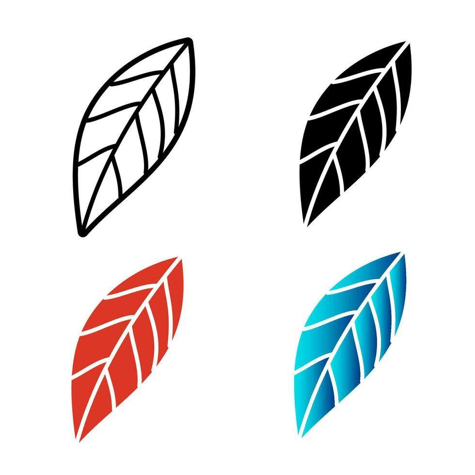 Abstract Nature Leaf Silhouette Illustration vector