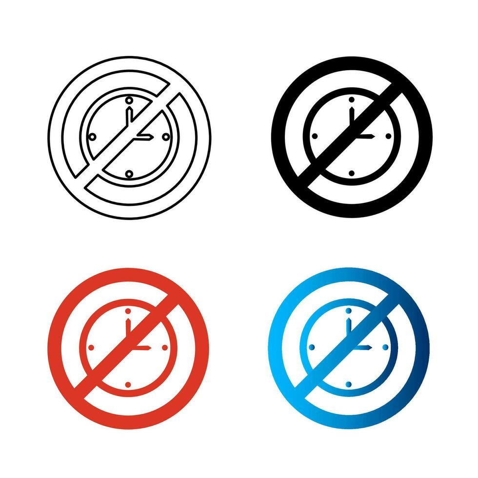 Abstract No Clock Silhouette Illustration 25842552 Vector Art at Vecteezy