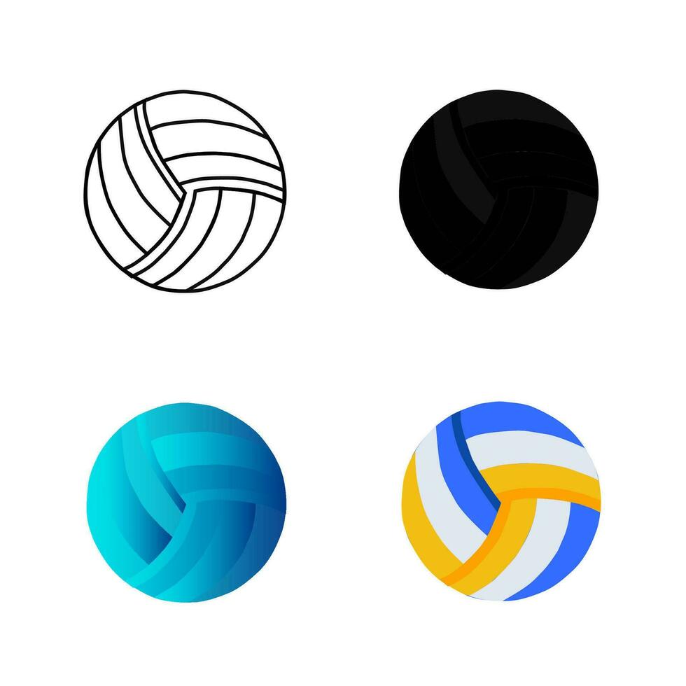 Abstract Volleyball Silhouette Illustration vector