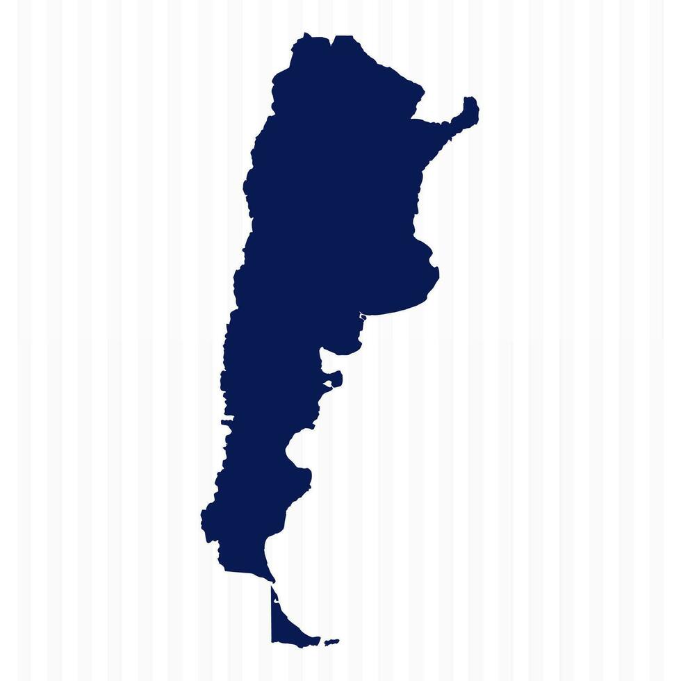 Flat Simple Argentina Vector Map