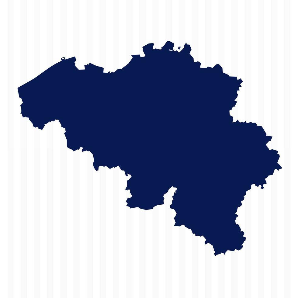 Flat Simple Belgium Vector Map