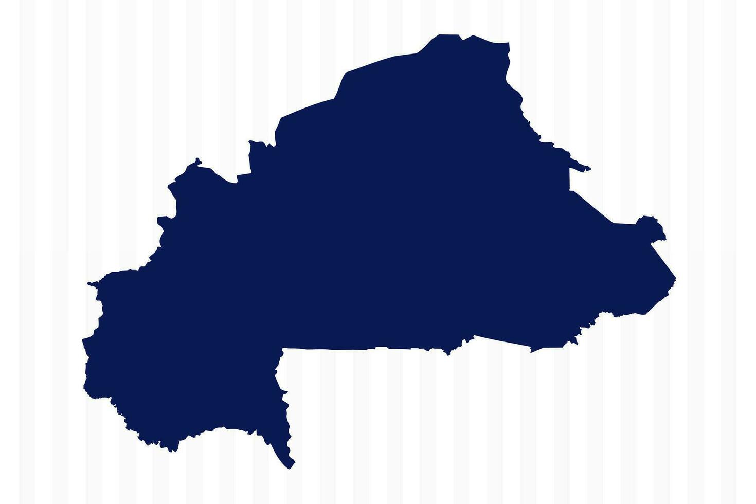 Flat Simple Burkina Faso Vector Map