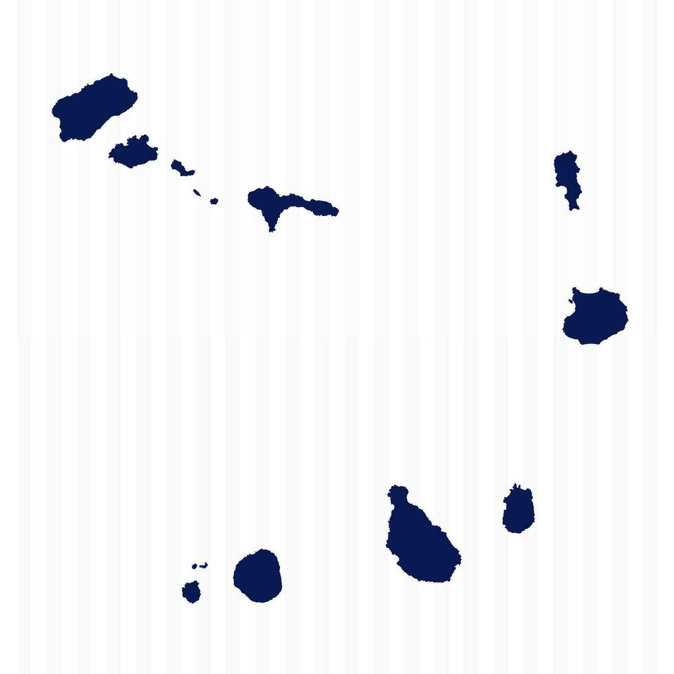 Flat Simple Cape Verde Vector Map