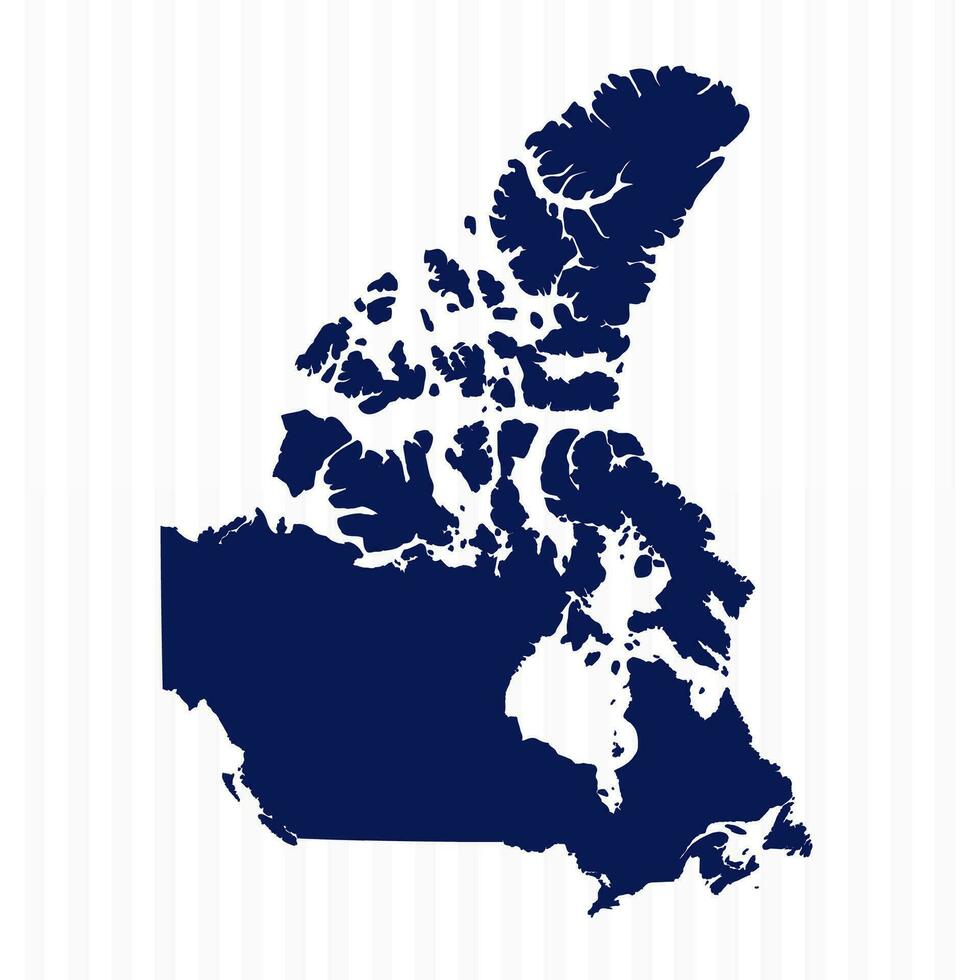 Flat Simple Canada Vector Map