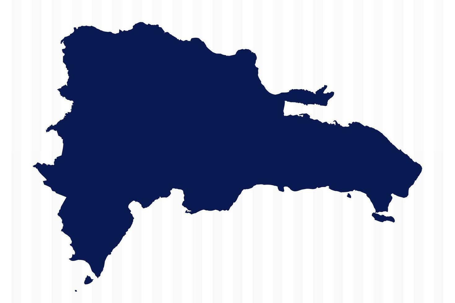 Flat Simple Dominican Republic Vector Map