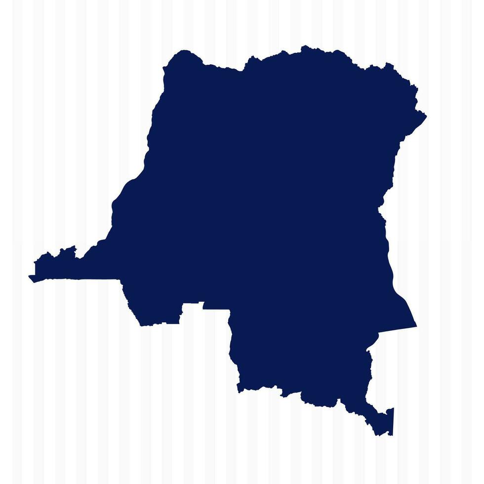 Flat Simple Democratic Republic of the Congo Vector Map