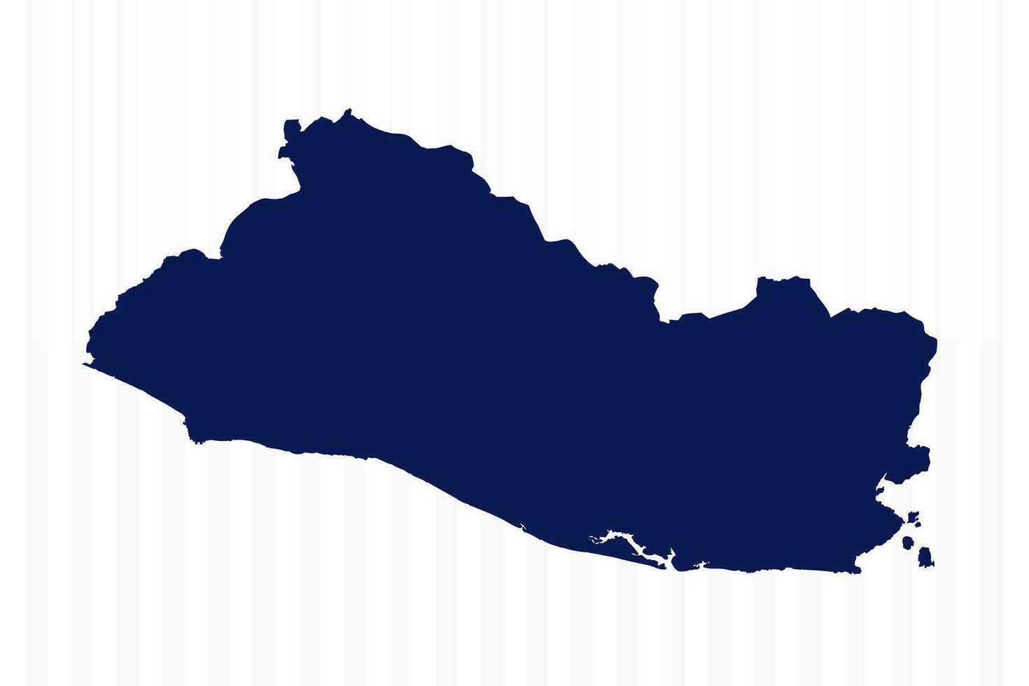 Flat Simple El Salvador Vector Map