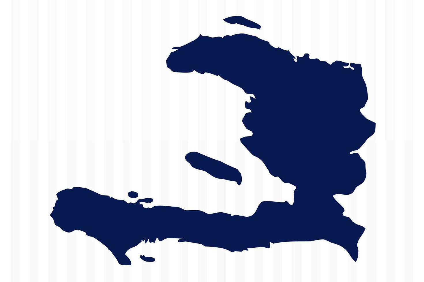 Flat Simple Haiti Vector Map