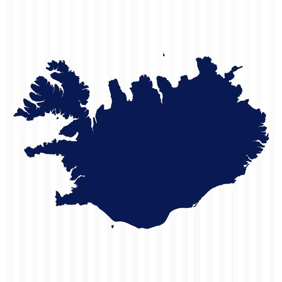 plano sencillo Islandia vector mapa