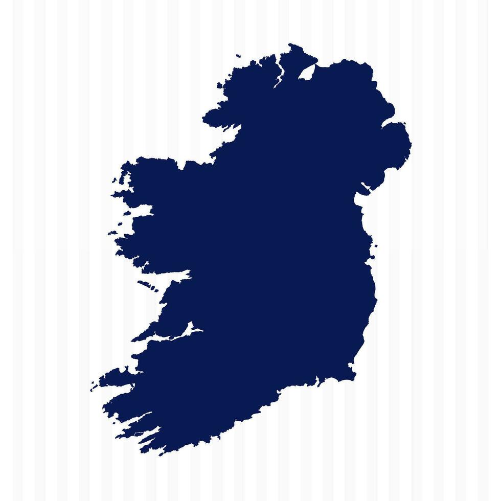 Flat Simple Ireland Vector Map