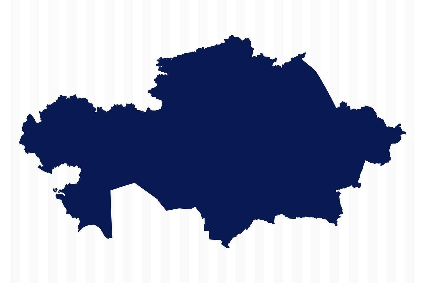 Flat Simple Kazakhstan Vector Map