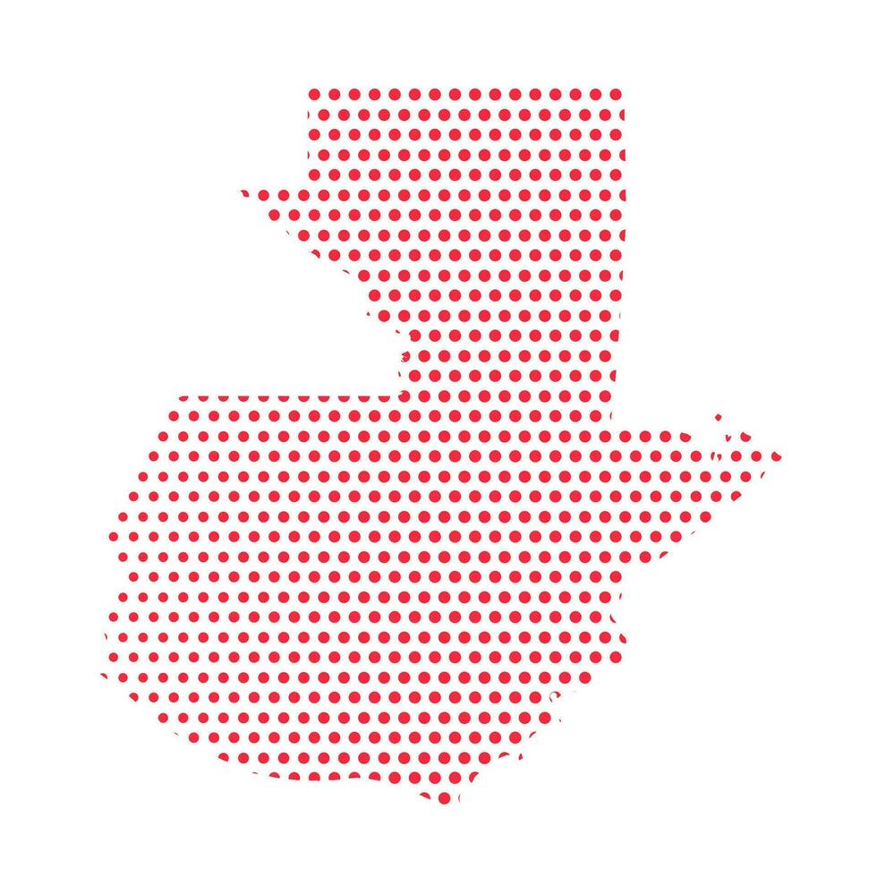 Vector Guatemala Dotted Map Illustration