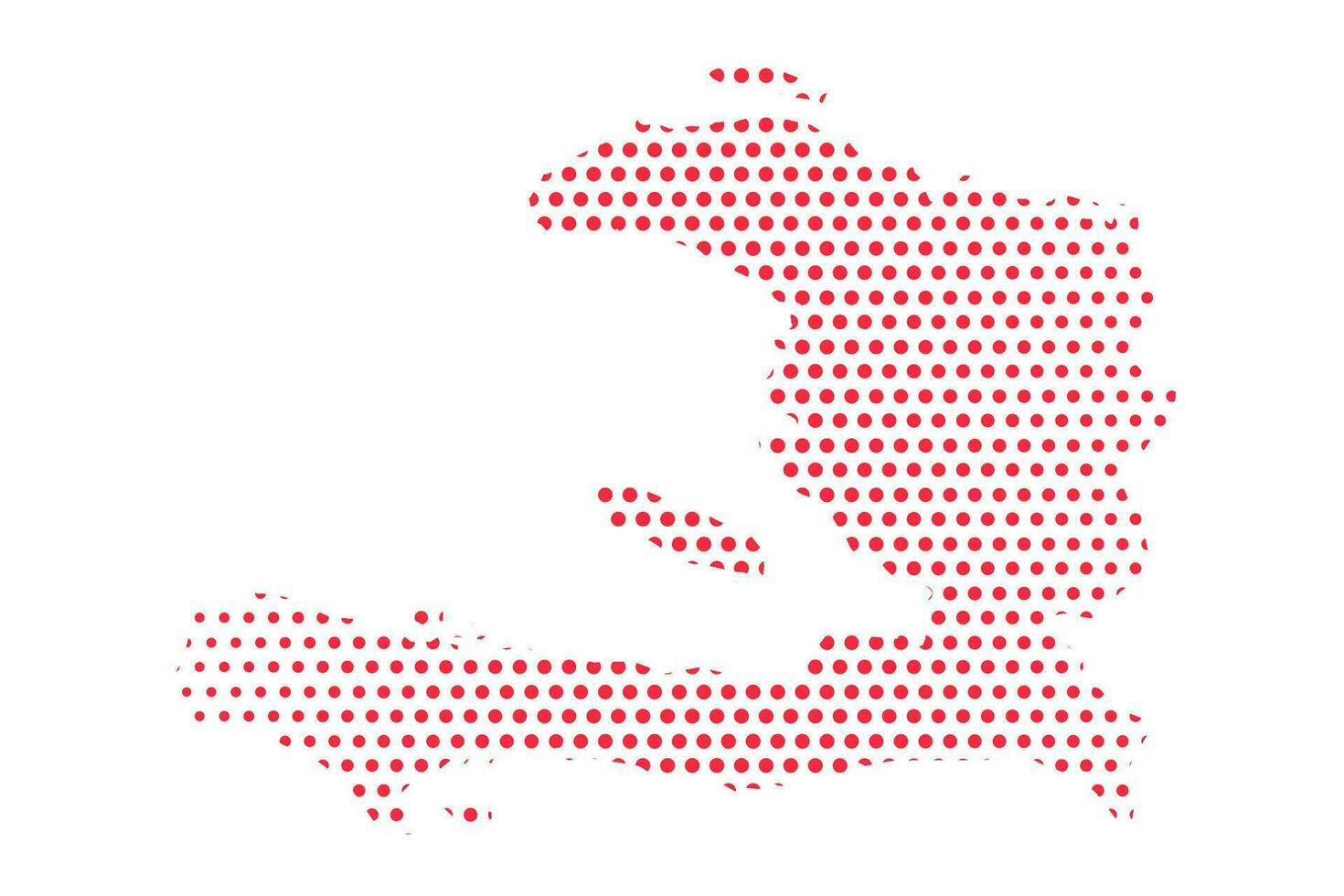 Vector Haiti Dotted Map Illustration