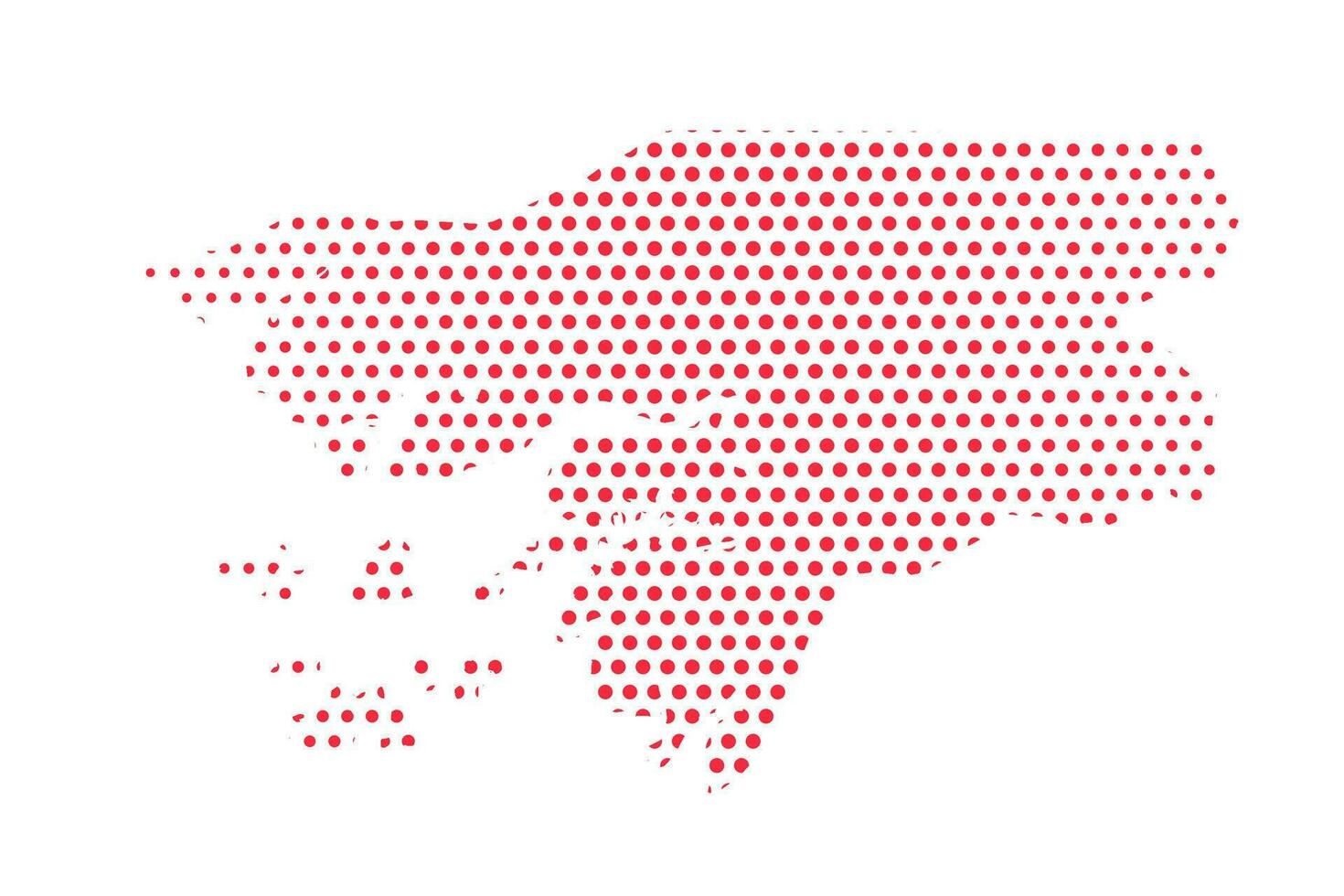 Vector Guinea Bissau Dotted Map Illustration