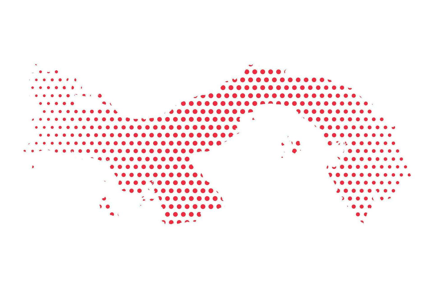 Vector Panama Dotted Map Illustration
