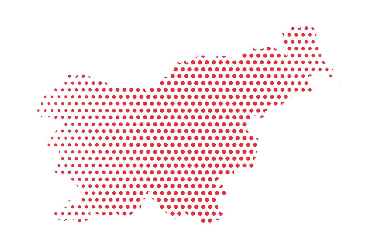 Vector Slovenia Dotted Map Illustration