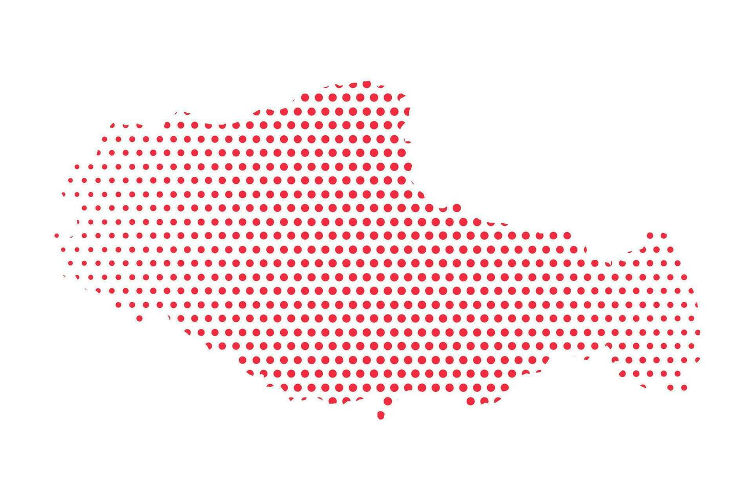 Vector Tibet Dotted Map Illustration
