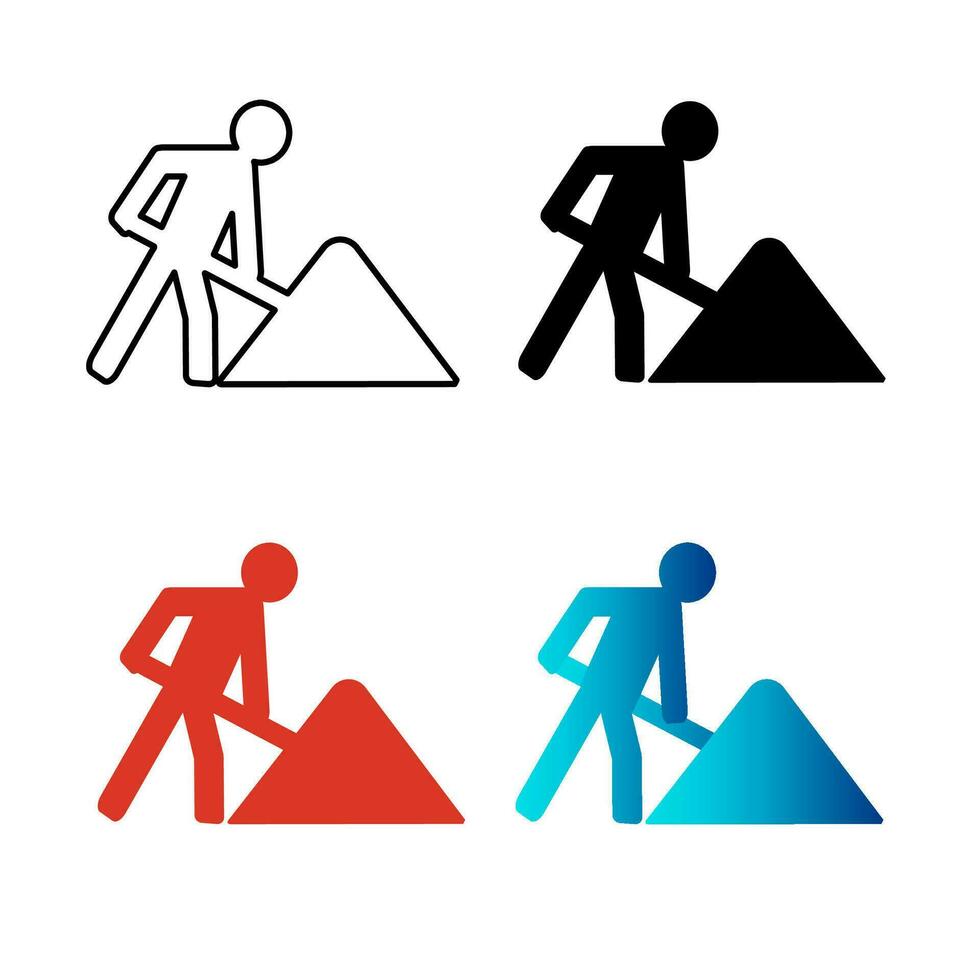 Abstract Construction Silhouette Illustration vector