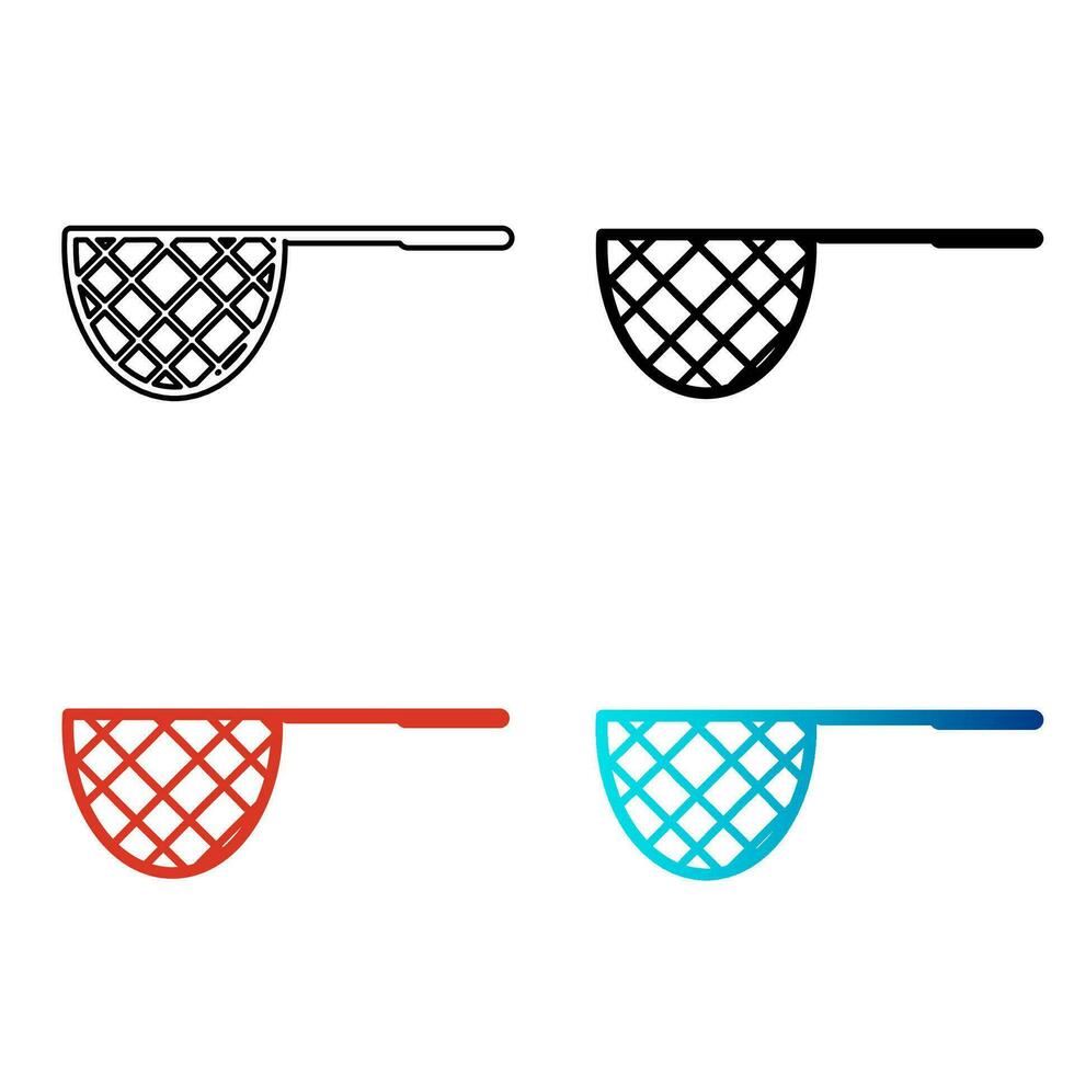 Abstract Fishing Net Silhouette Illustration vector
