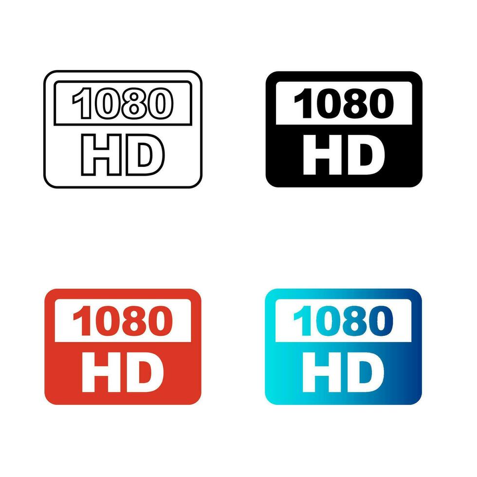 Abstract HD 1080 Silhouette Illustration vector