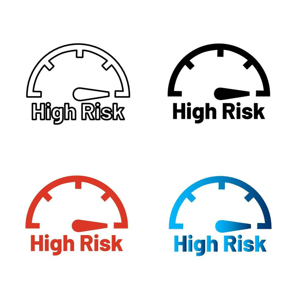 Abstract High Risk Silhouette Illustration vector