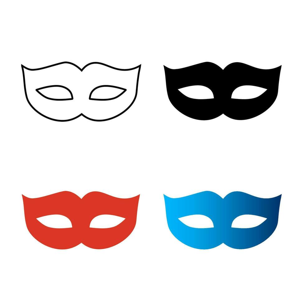 Abstract Incognito Mask Privacy Silhouette Illustration vector