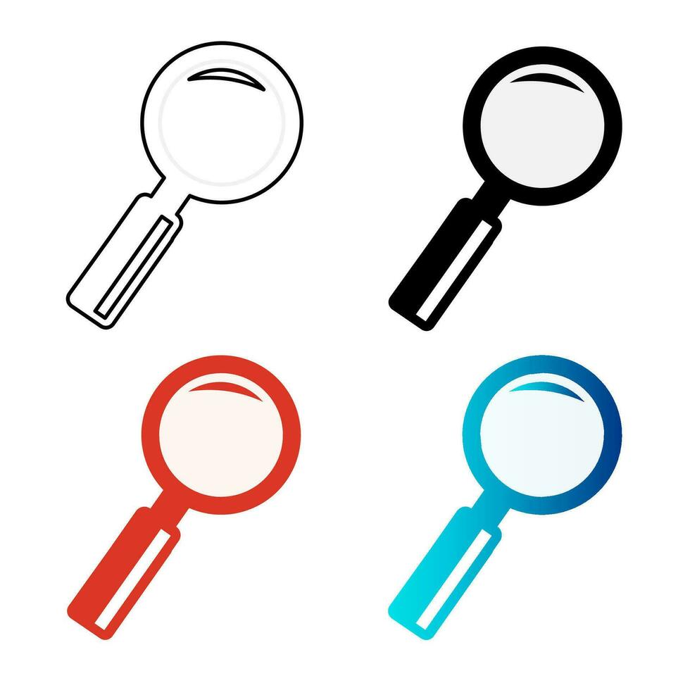 Abstract Investigation Silhouette Illustration vector
