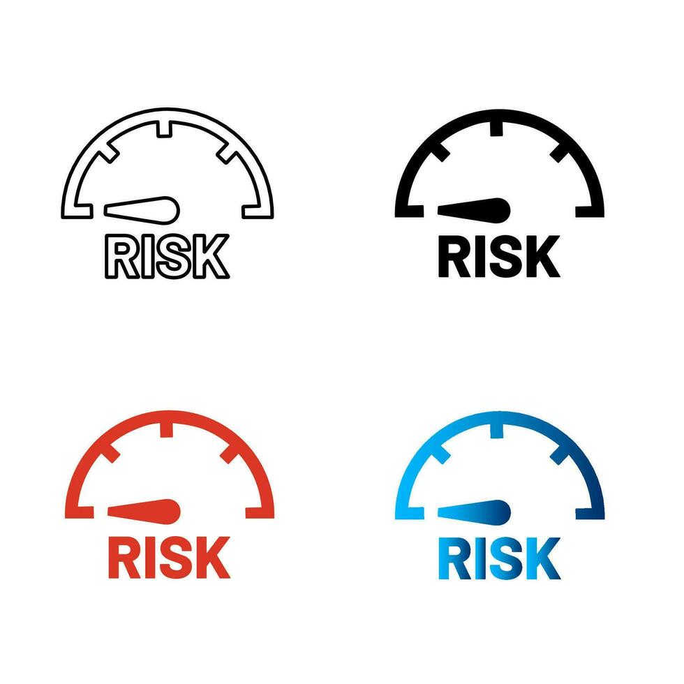 Abstract Low Risk Silhouette Illustration vector
