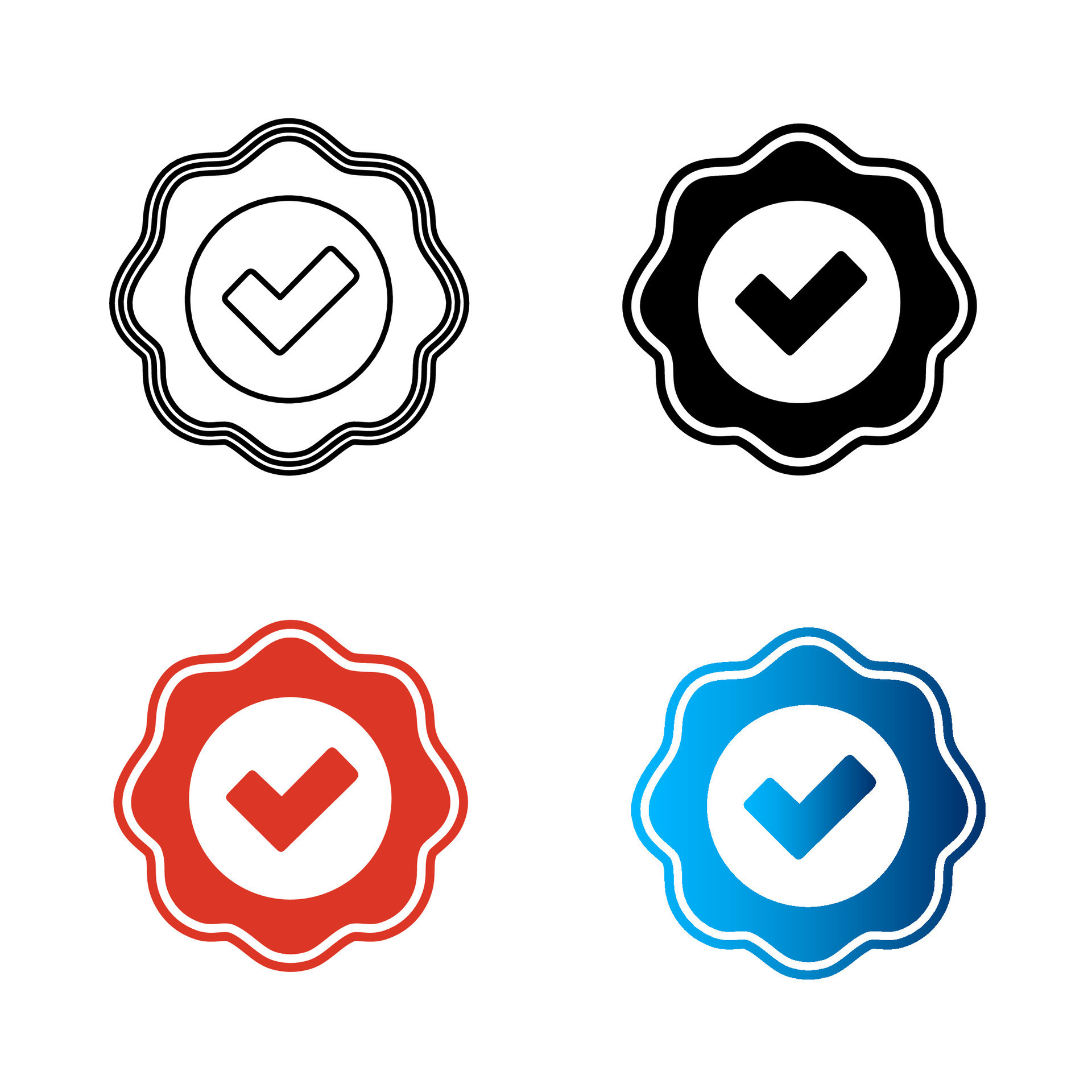Abstract Quality Badge Silhouette Illustration 25843521 Vector Art at