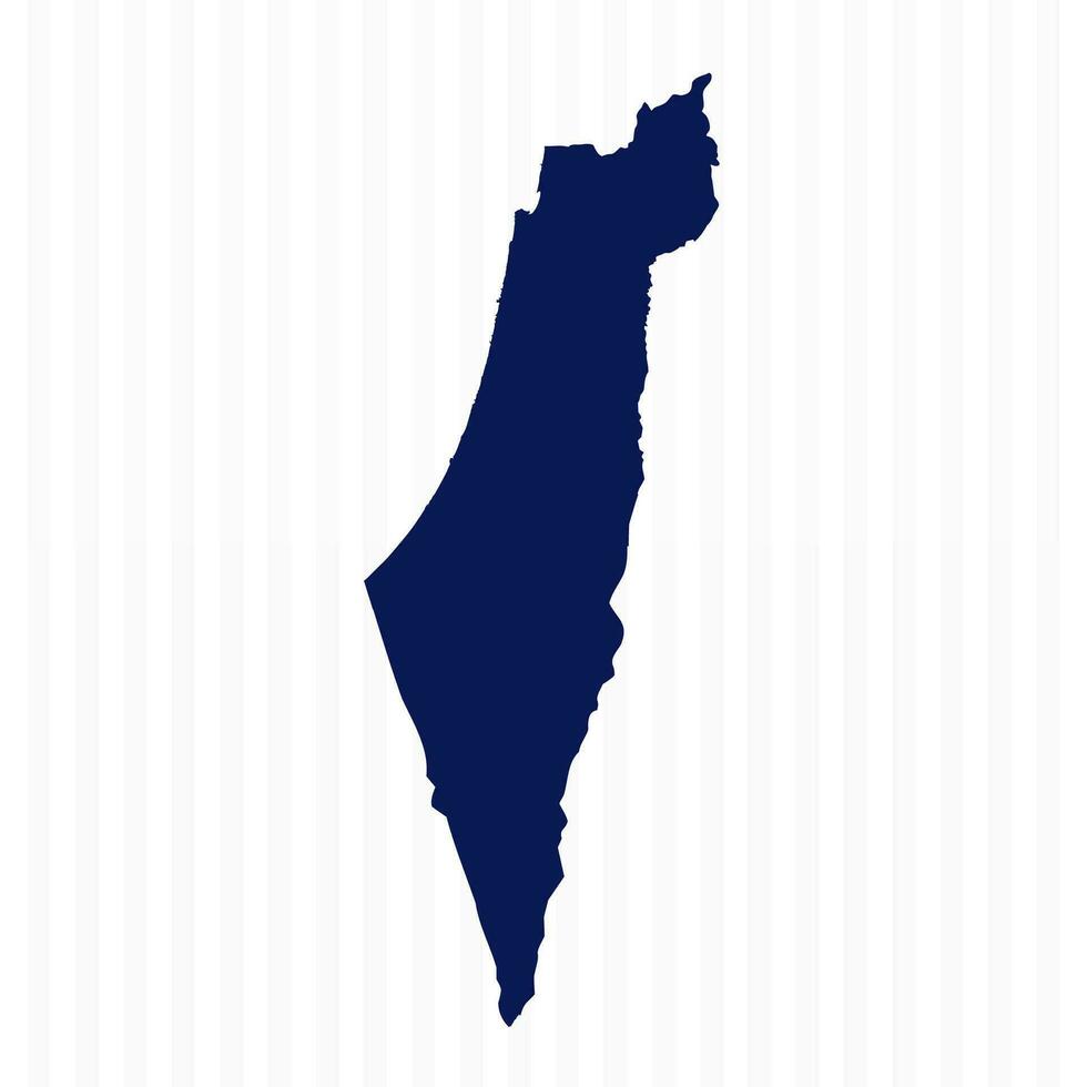 Flat Simple Palestine Vector Map