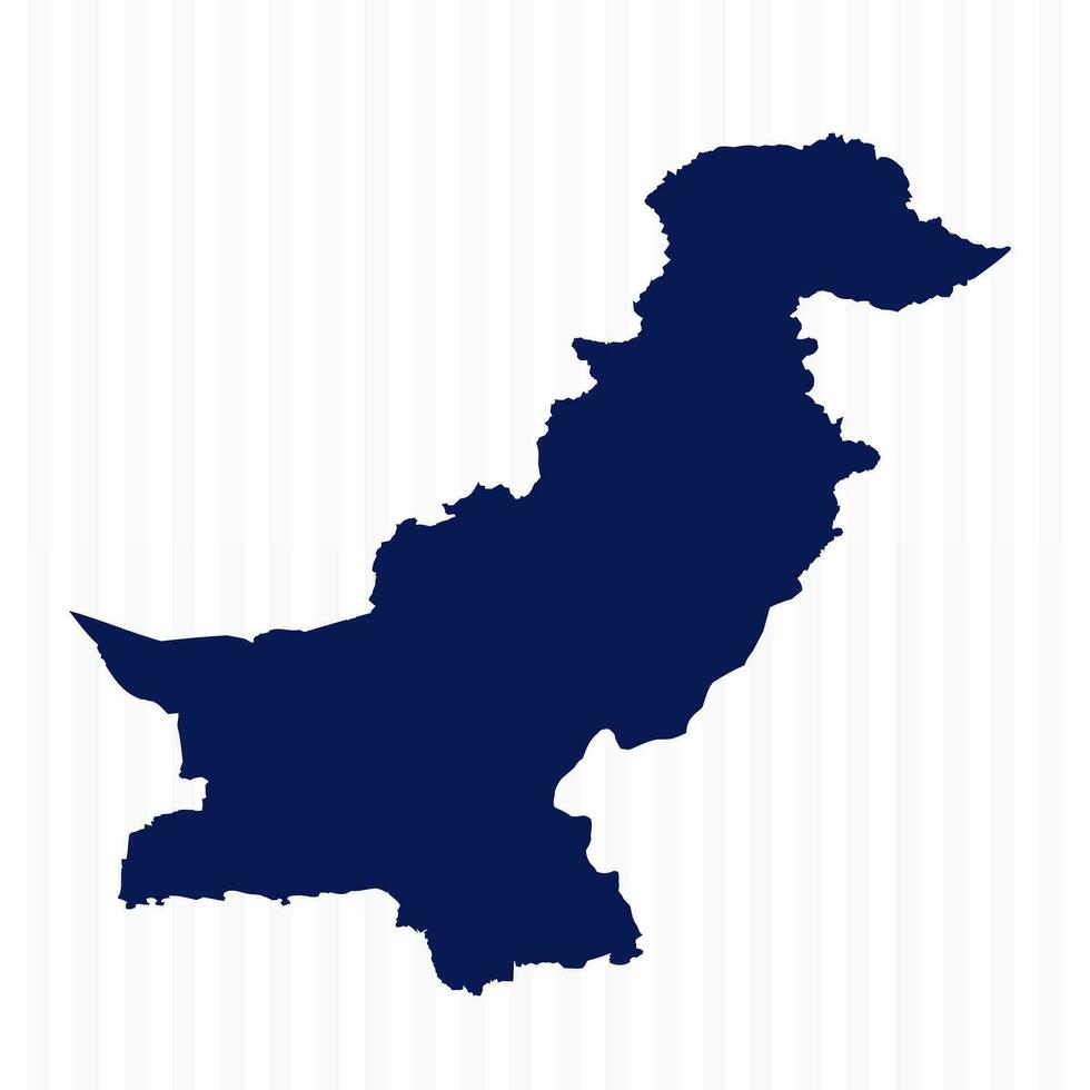 Flat Simple Pakistan Vector Map