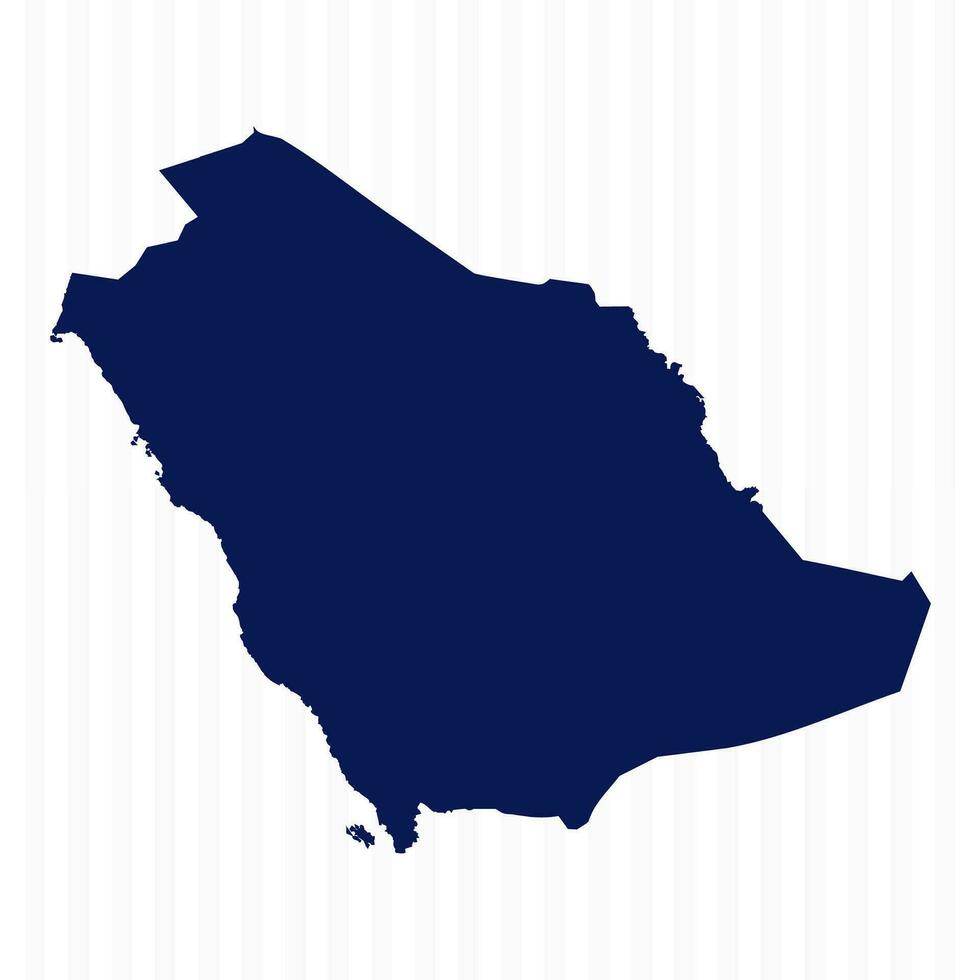 Flat Simple Saudi Arabia Vector Map